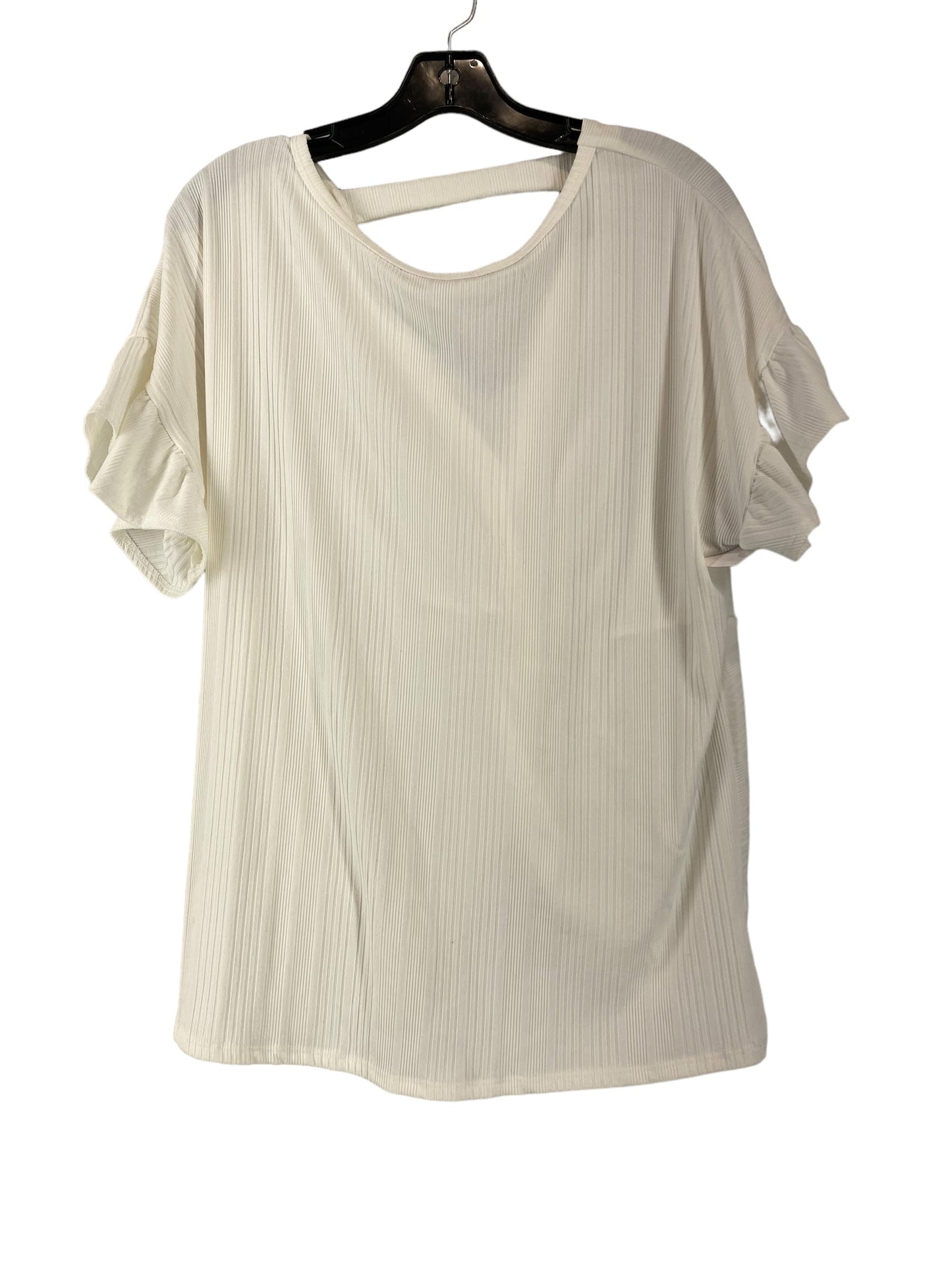 Top Short Sleeve By White Birch In White, Size: S