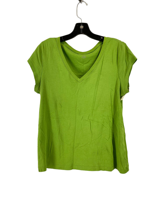 Top Short Sleeve By Liz Claiborne In Green, Size: Xl