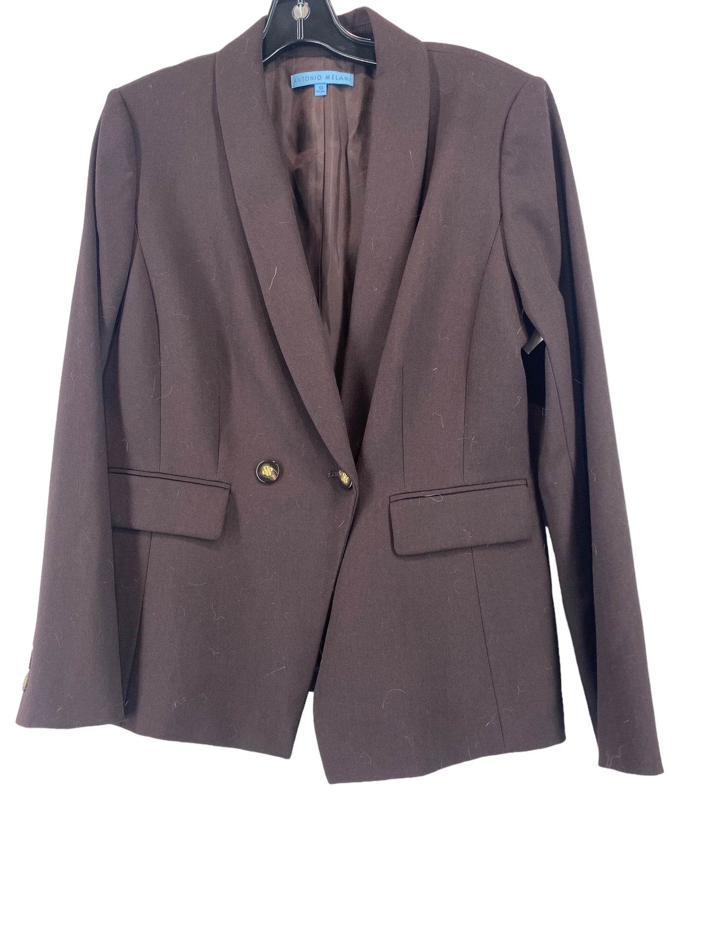 Blazer By Antonio Melani In Brown, Size: 10