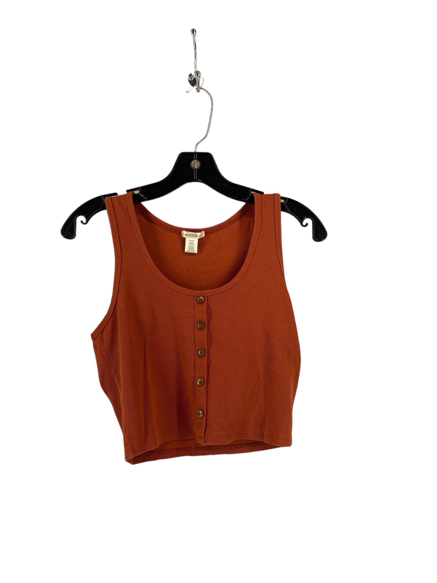 Tank Top By Bozzolo In Orange, Size: L