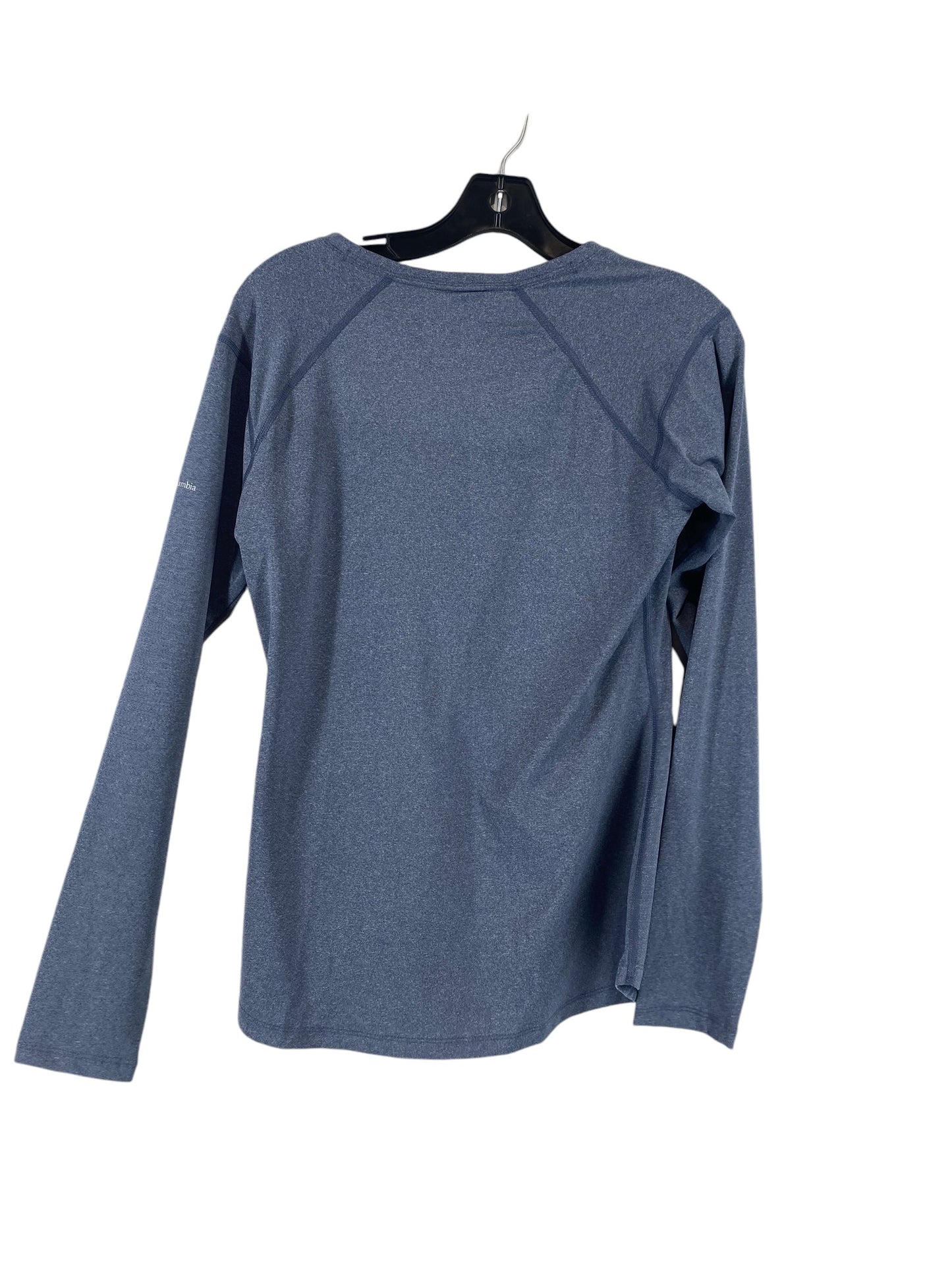 Athletic Top Long Sleeve Collar By Columbia In Grey, Size: S