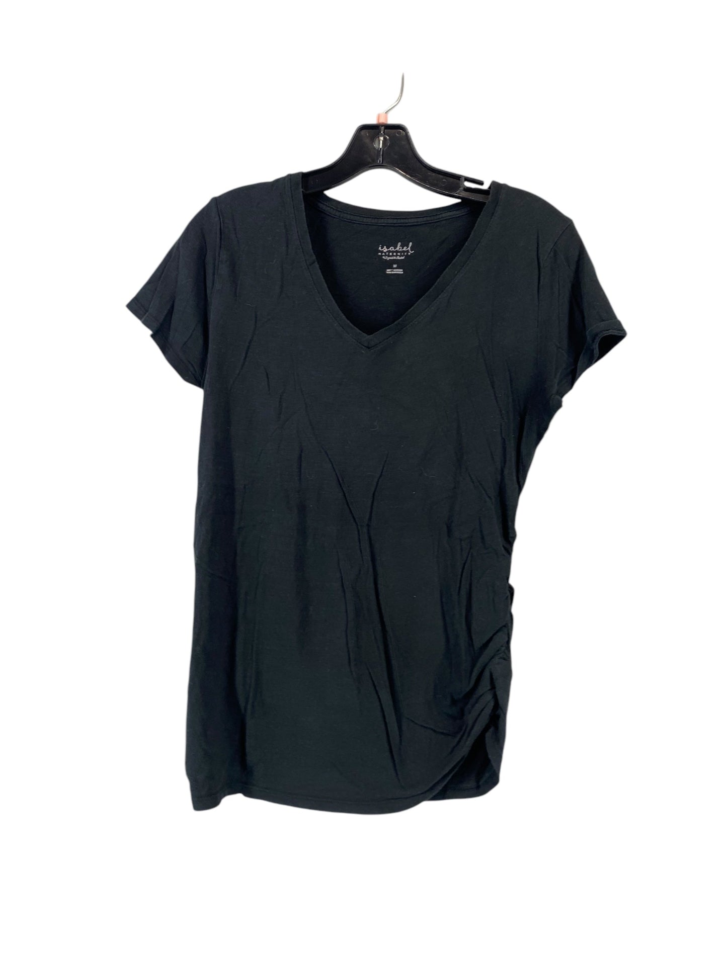 Top Short Sleeve By Isabel Maternity In Black, Size: M