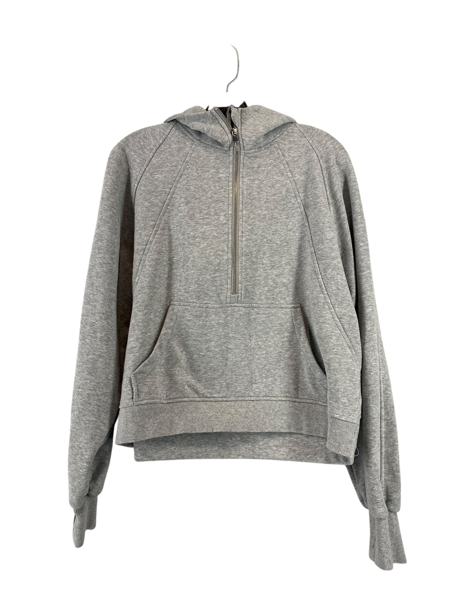 Athletic Top Long Sleeve Hoodie By Clothes Mentor In Grey, Size: Xl