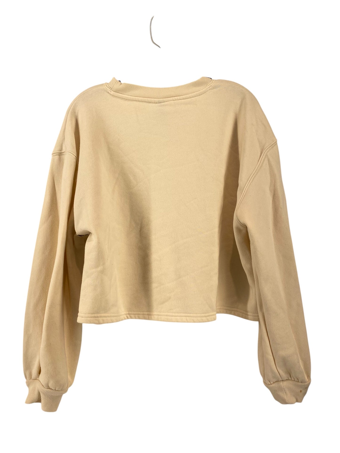 Sweatshirt Crewneck By Universal Thread In Cream, Size: M