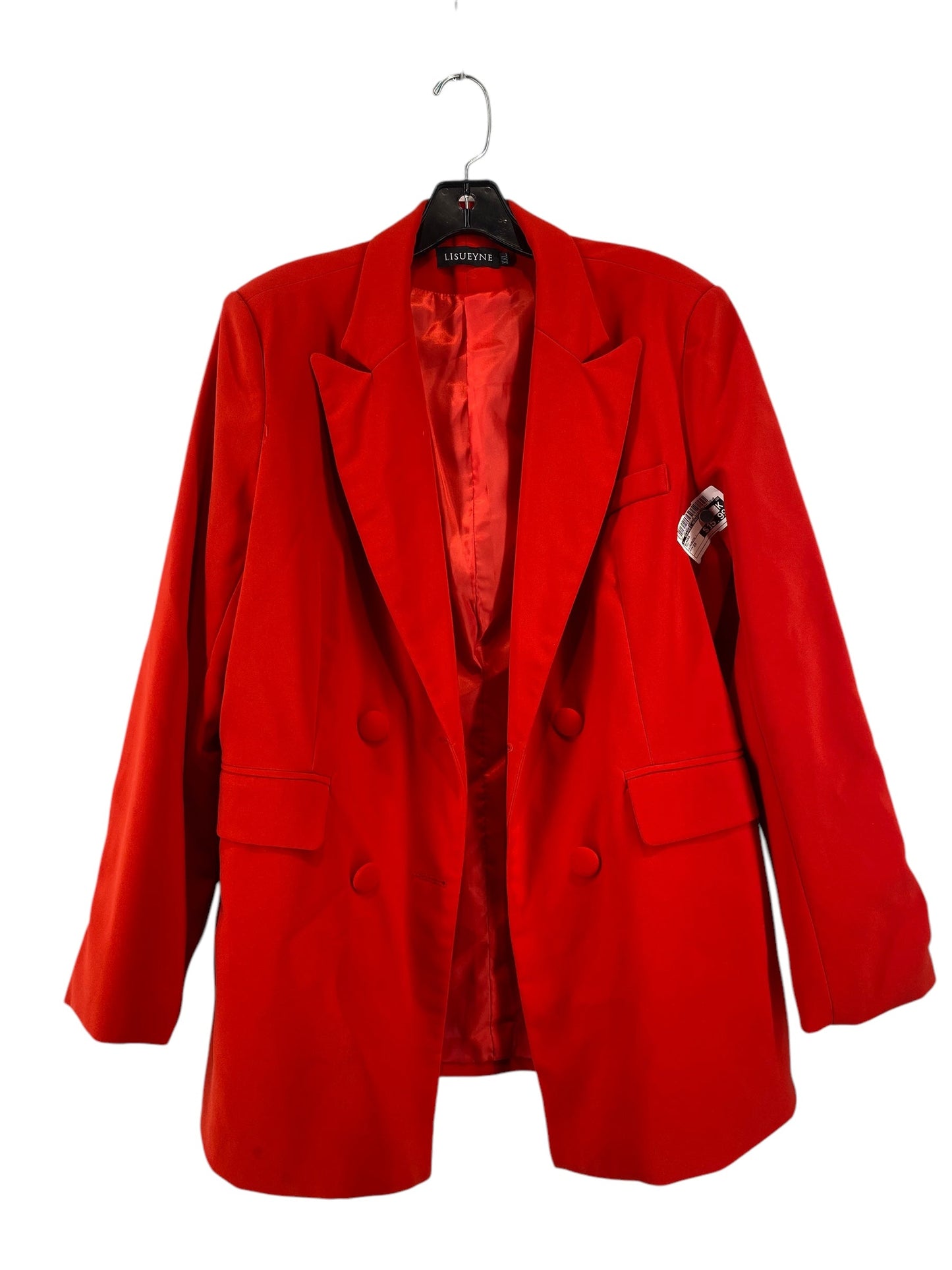 Blazer By Clothes Mentor In Red, Size: 2x