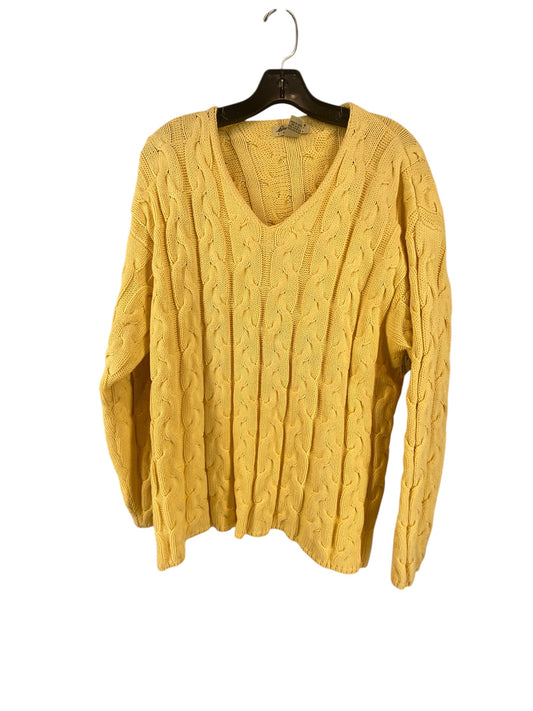 Sweater By Eddie Bauer In Yellow, Size: Xl