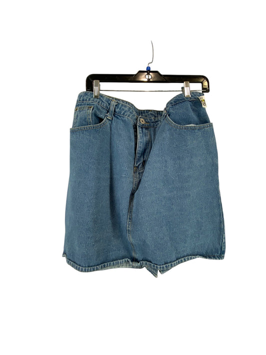 Skirt Mini & Short By Clothes Mentor In Blue Denim, Size: Xl