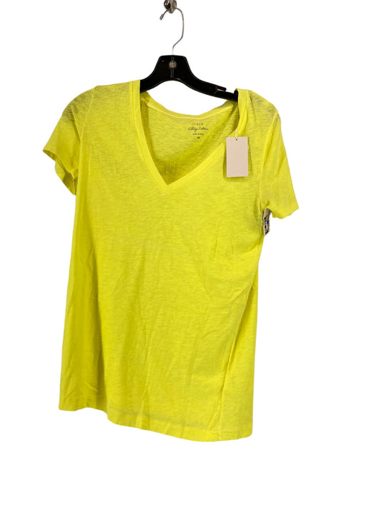 Yellow Top Short Sleeve J. Crew, Size M