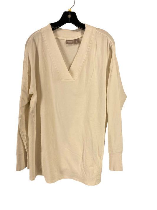 White Top Long Sleeve Zenergy By Chicos, Size 2