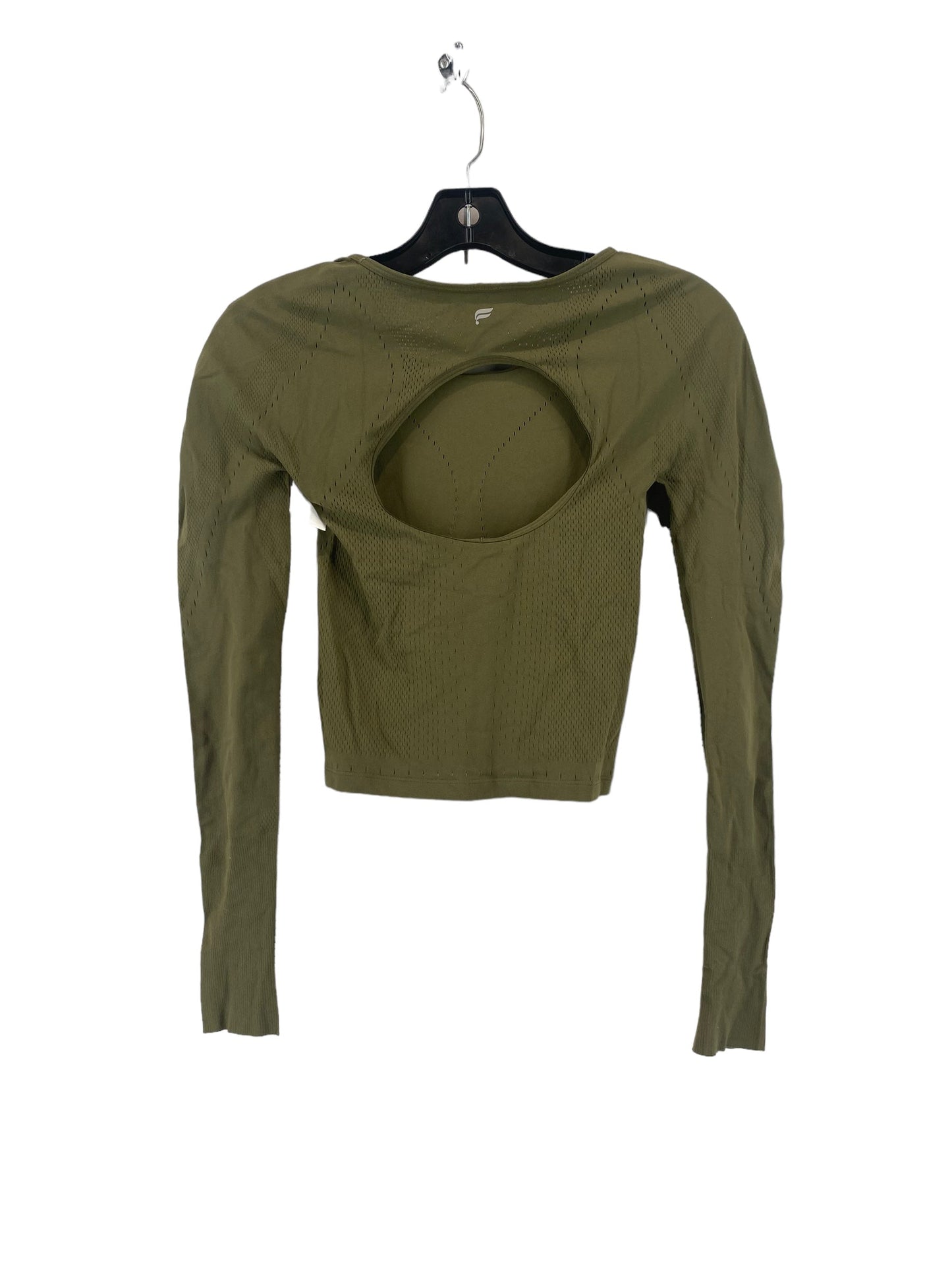 Top Long Sleeve By Fabletics In Green, Size: Xs