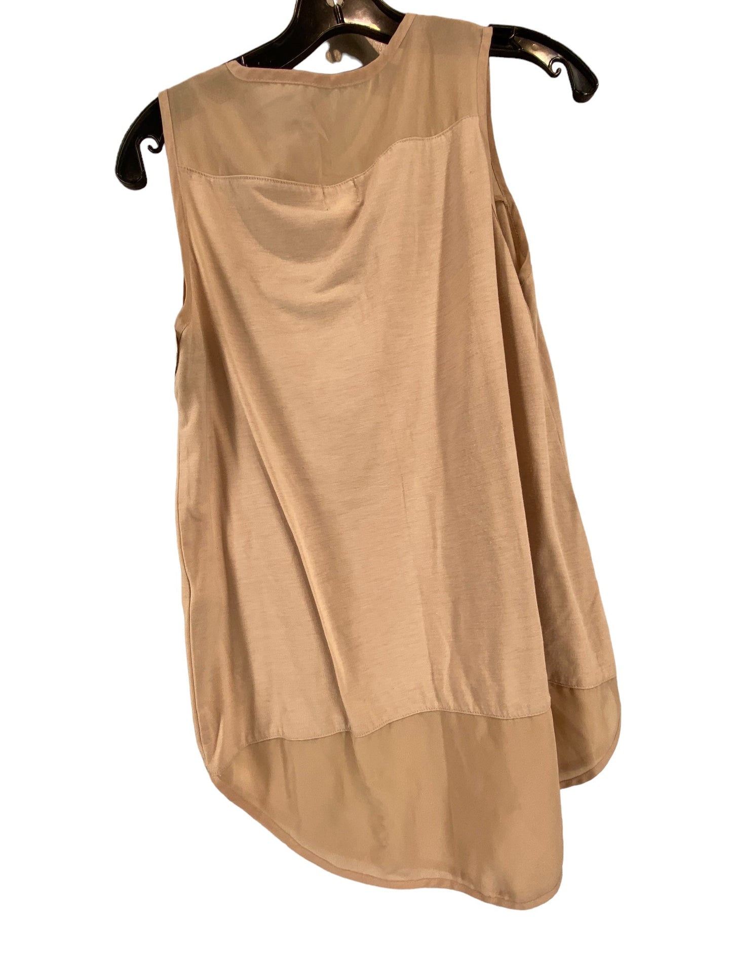 Top Sleeveless By Chicos In Tan, Size: 0