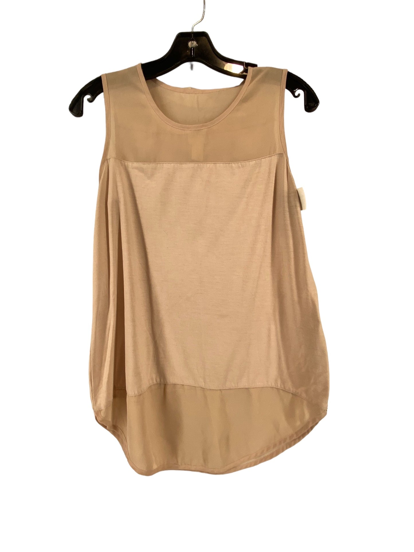 Top Sleeveless By Chicos In Tan, Size: 0