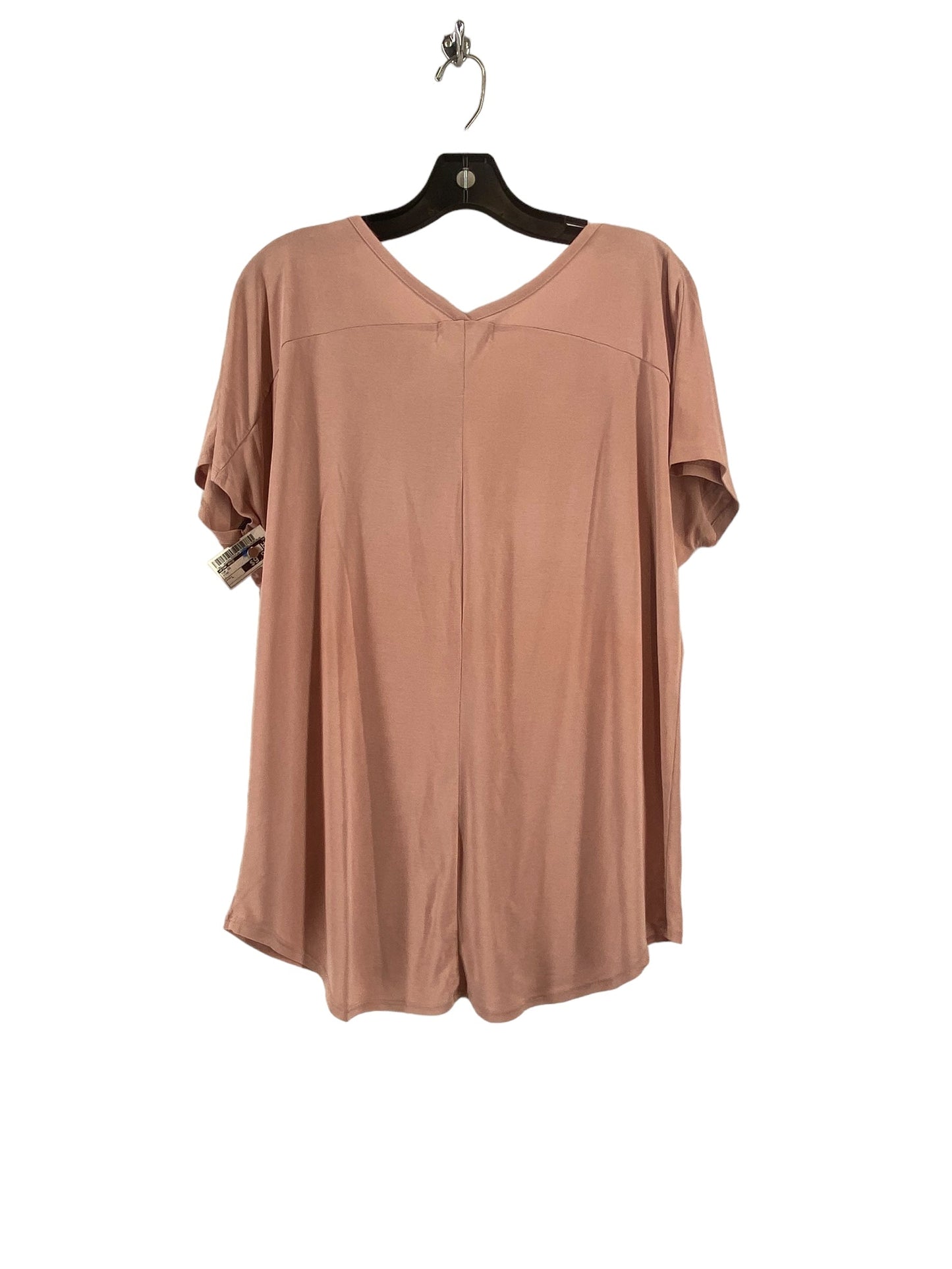 Top Short Sleeve By Pink Rose In Pink, Size: L