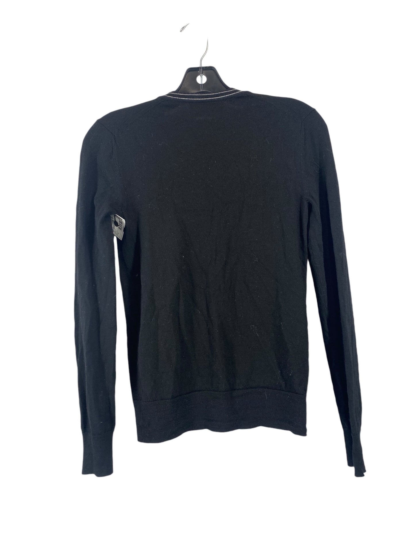 Top Long Sleeve By Tory Burch In Black, Size: S