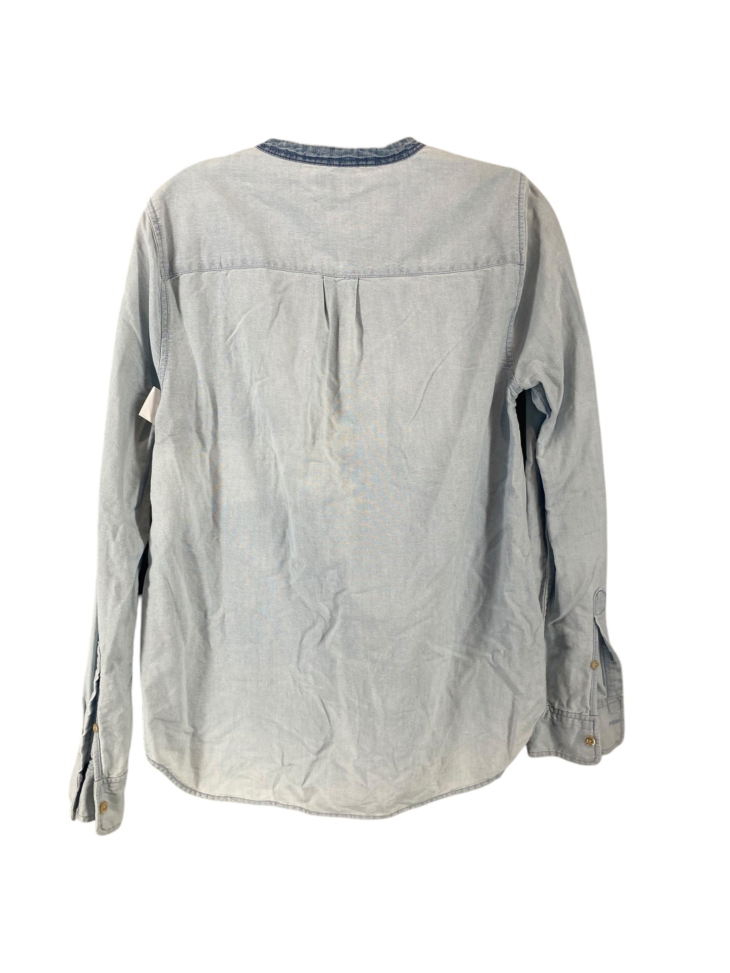 Top Long Sleeve By J. Crew In Blue Denim, Size: 10