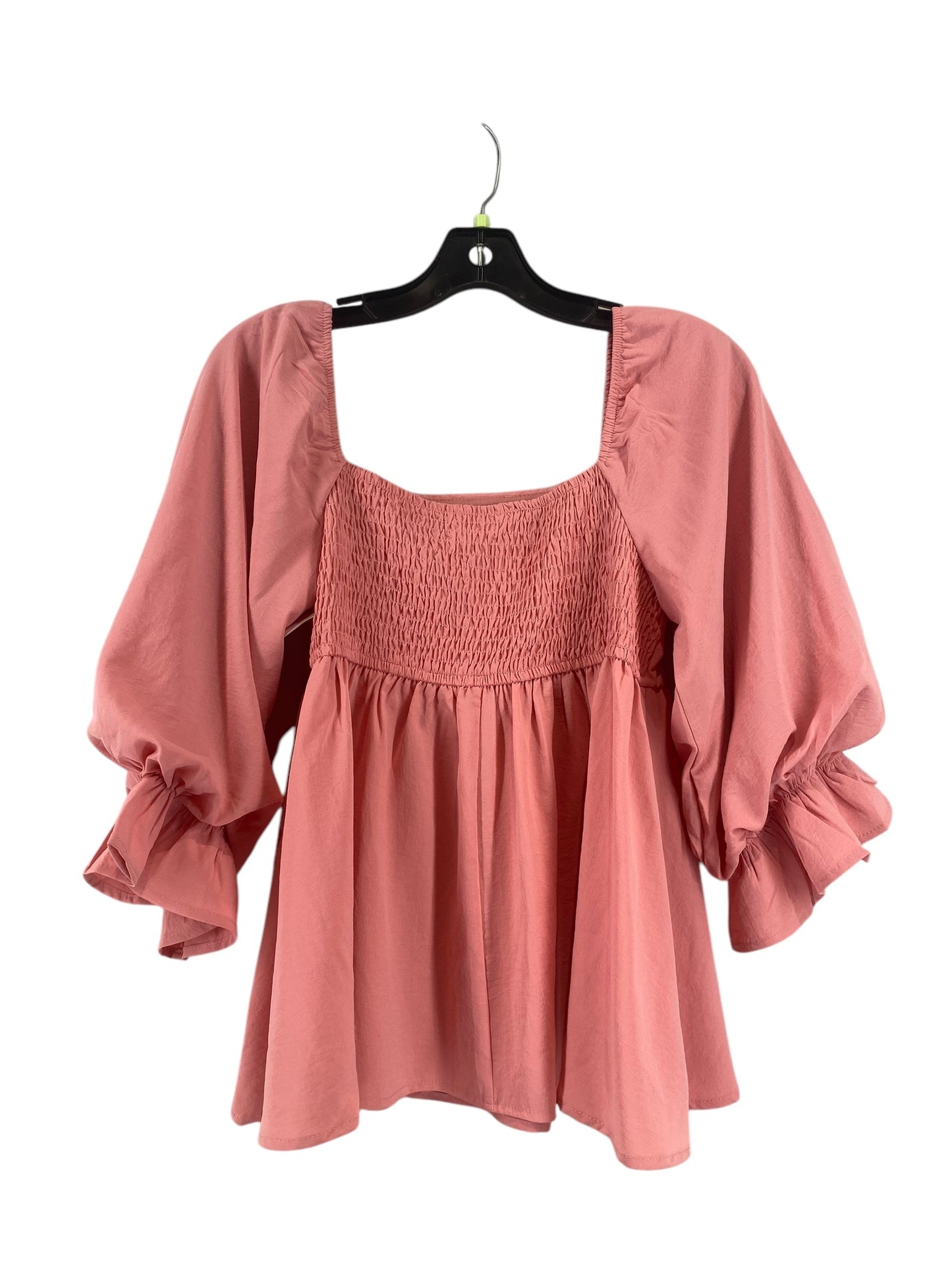 Top Short Sleeve By Entro In Pink, Size: M