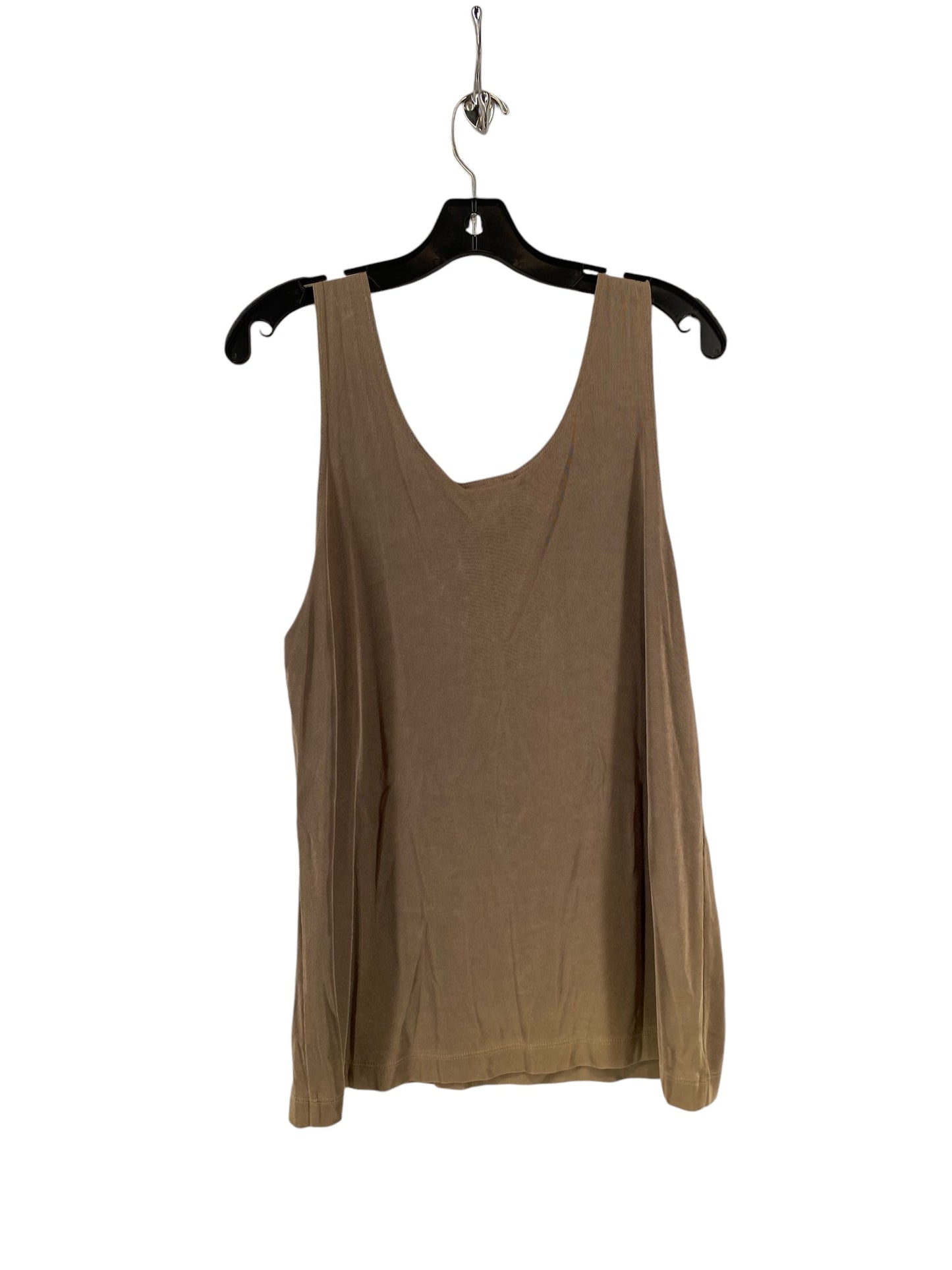 Top Sleeveless By Chicos In Brown, Size: L