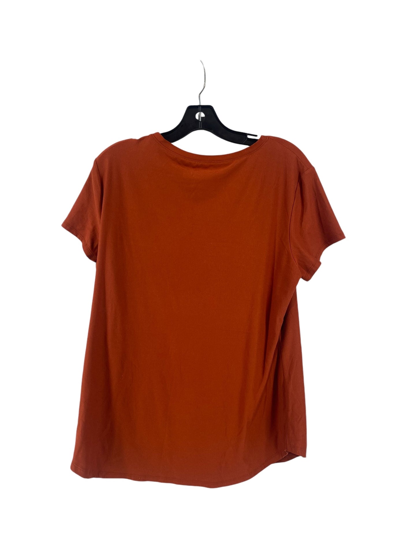 Top Short Sleeve Basic By No Boundaries In Brown, Size: 2x