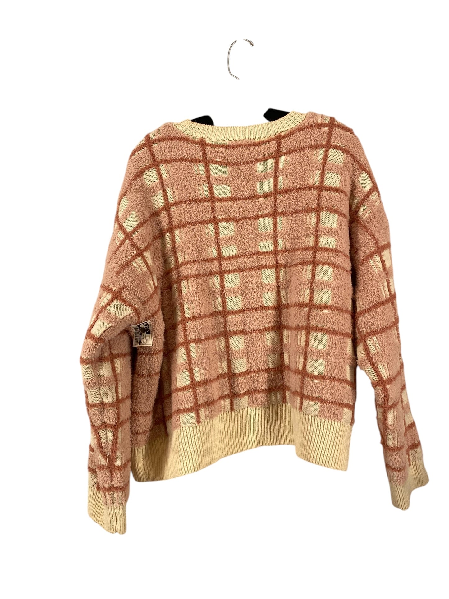 Sweater By Lc Lauren Conrad In Plaid Pattern, Size: 1x