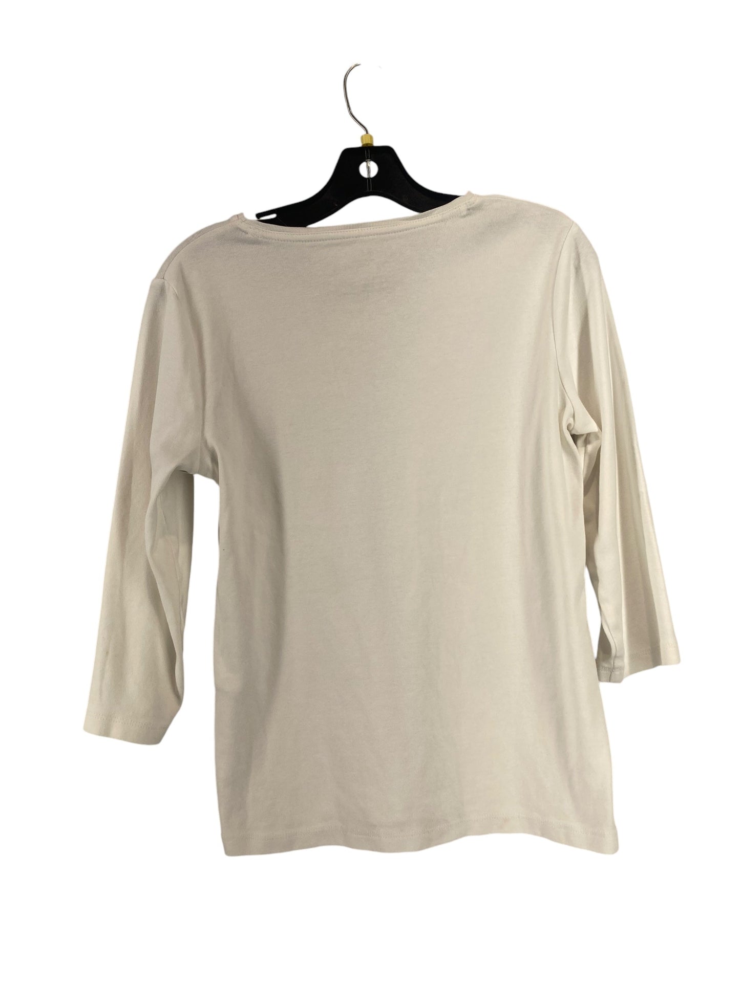 Top Long Sleeve By Chicos In White, Size: S