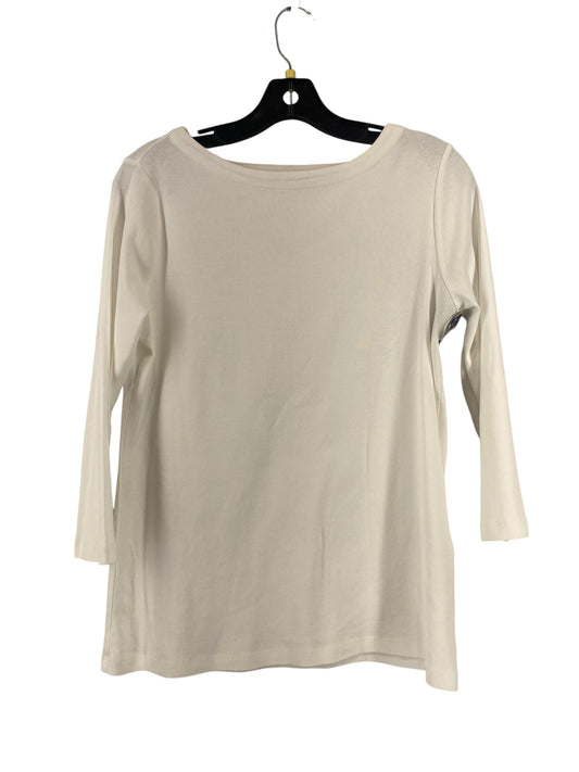 Top Long Sleeve By Chicos In White, Size: Xs