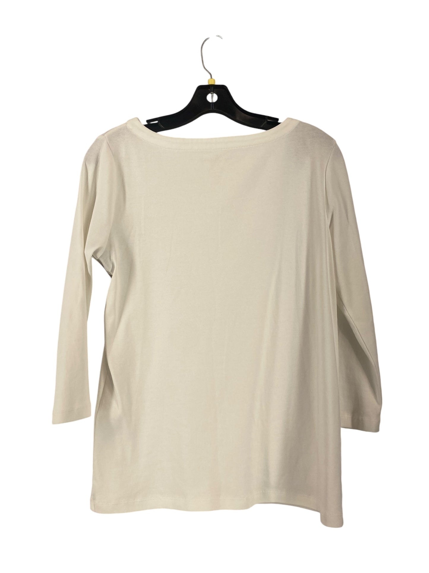 Top Long Sleeve By Chicos In White, Size: Xs