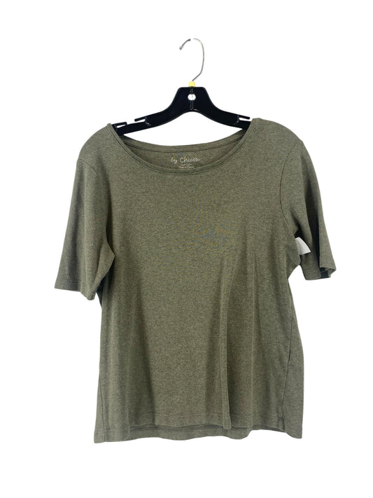 Top Short Sleeve By Chicos In Green, Size: S