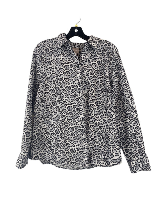 Top Long Sleeve By Chicos In Animal Print, Size: S