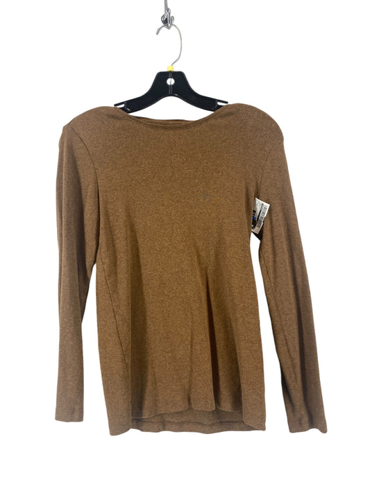 Top Long Sleeve By Chicos In Brown, Size: 0