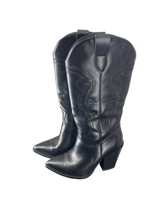 Boots Western By Clothes Mentor In Black, Size: 6