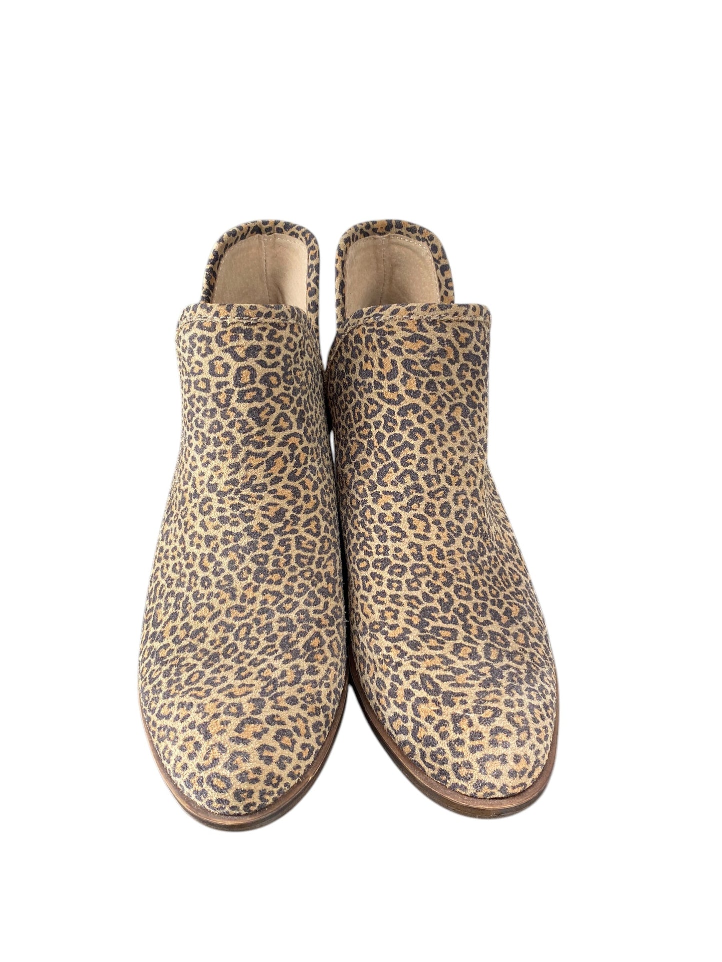 Boots Ankle Heels By Lucky Brand In Animal Print, Size: 6.5