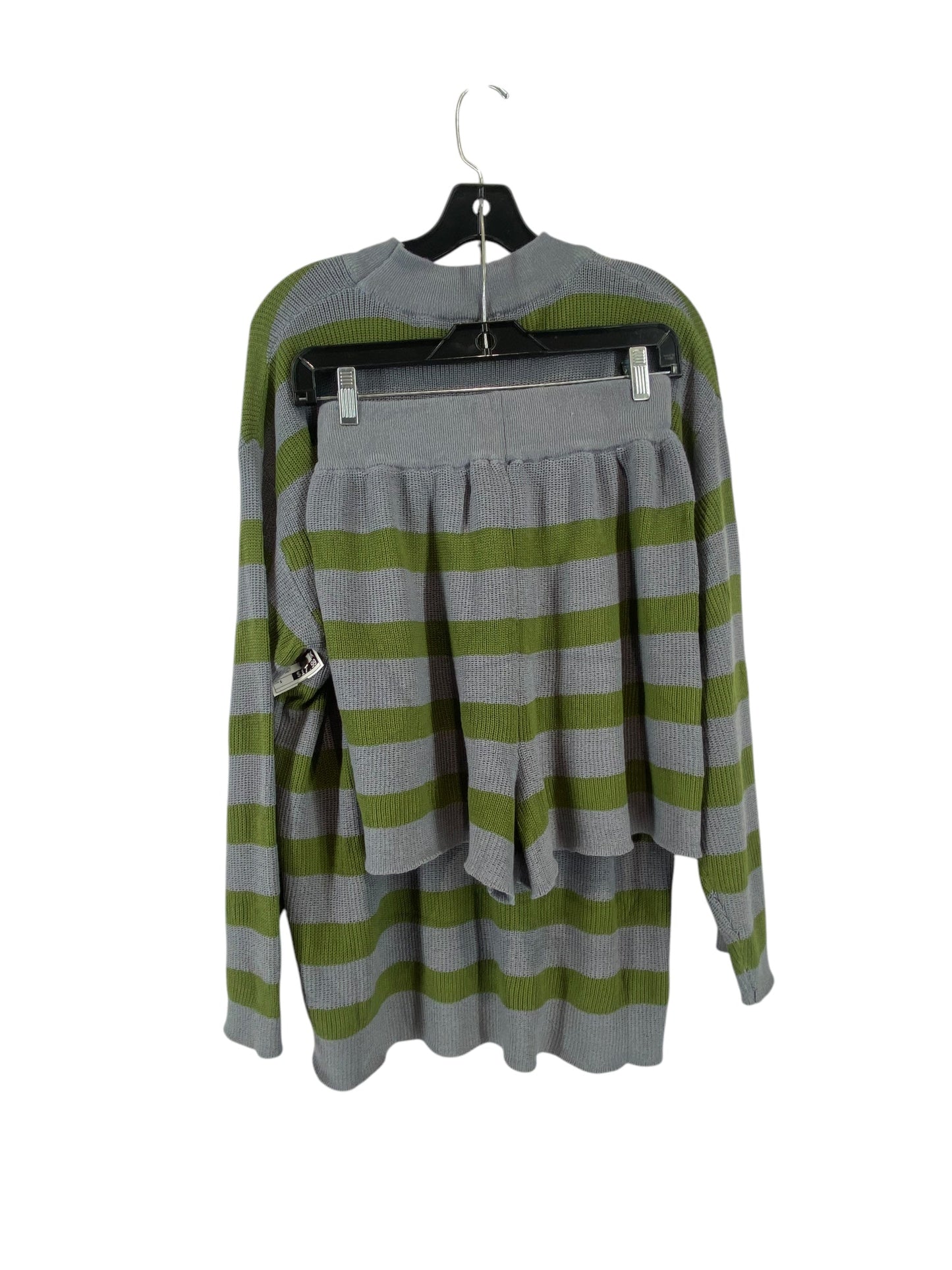 Sweater 2pc By Clothes Mentor In Green & Grey, Size: S