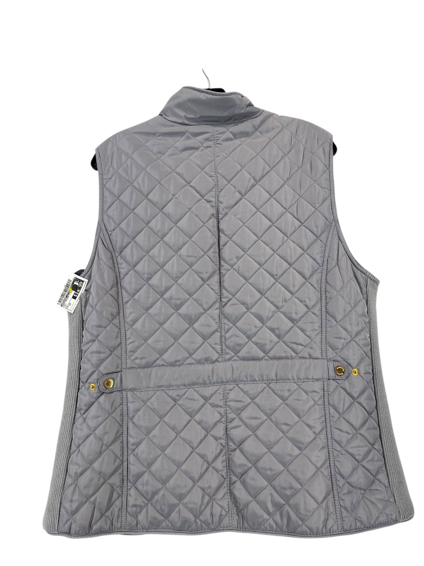 Vest Puffer & Quilted By Adrienne Vittadini In Grey, Size: 1x