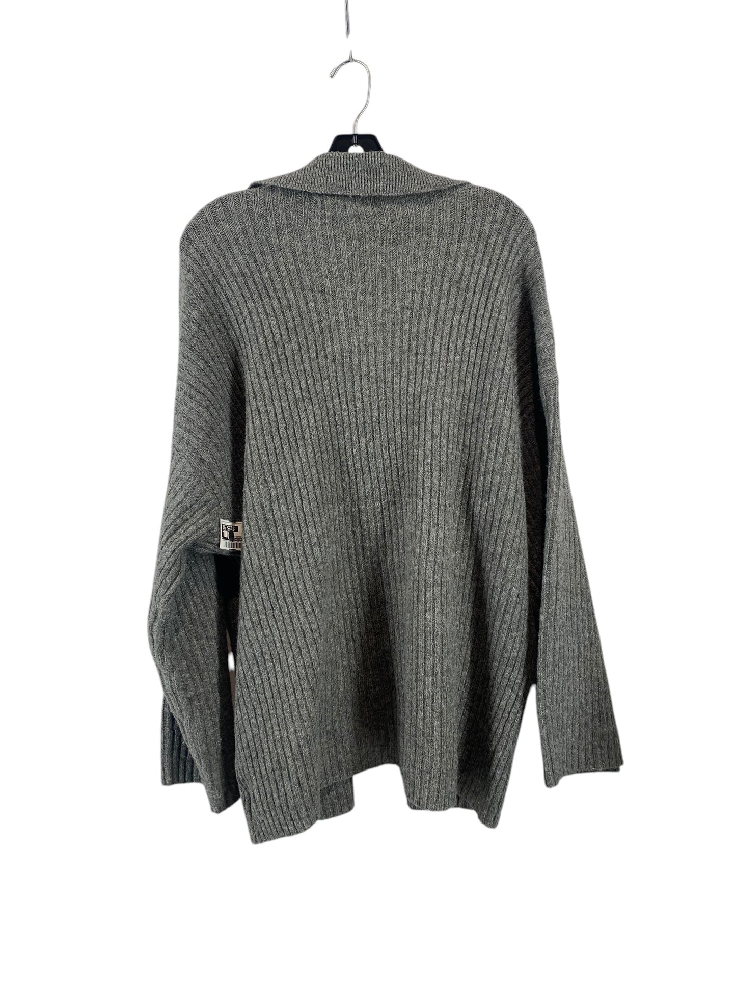 Sweater Cardigan By American Eagle In Grey, Size: M