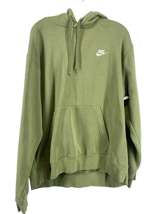 Sweatshirt Hoodie By Nike In Green, Size: Xl