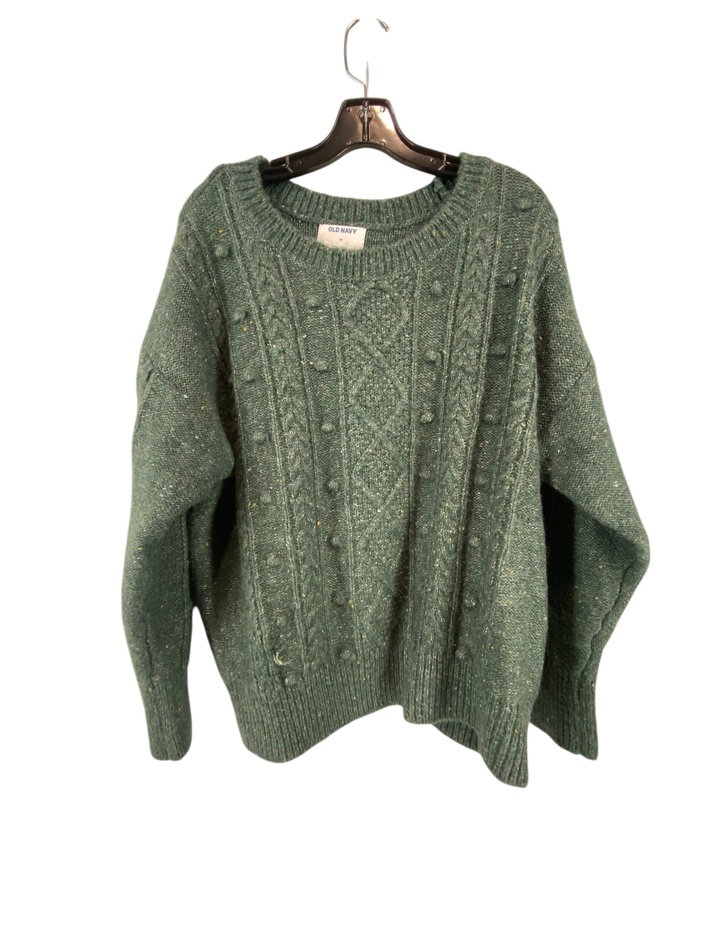 Sweater By Old Navy In Green, Size: 2x