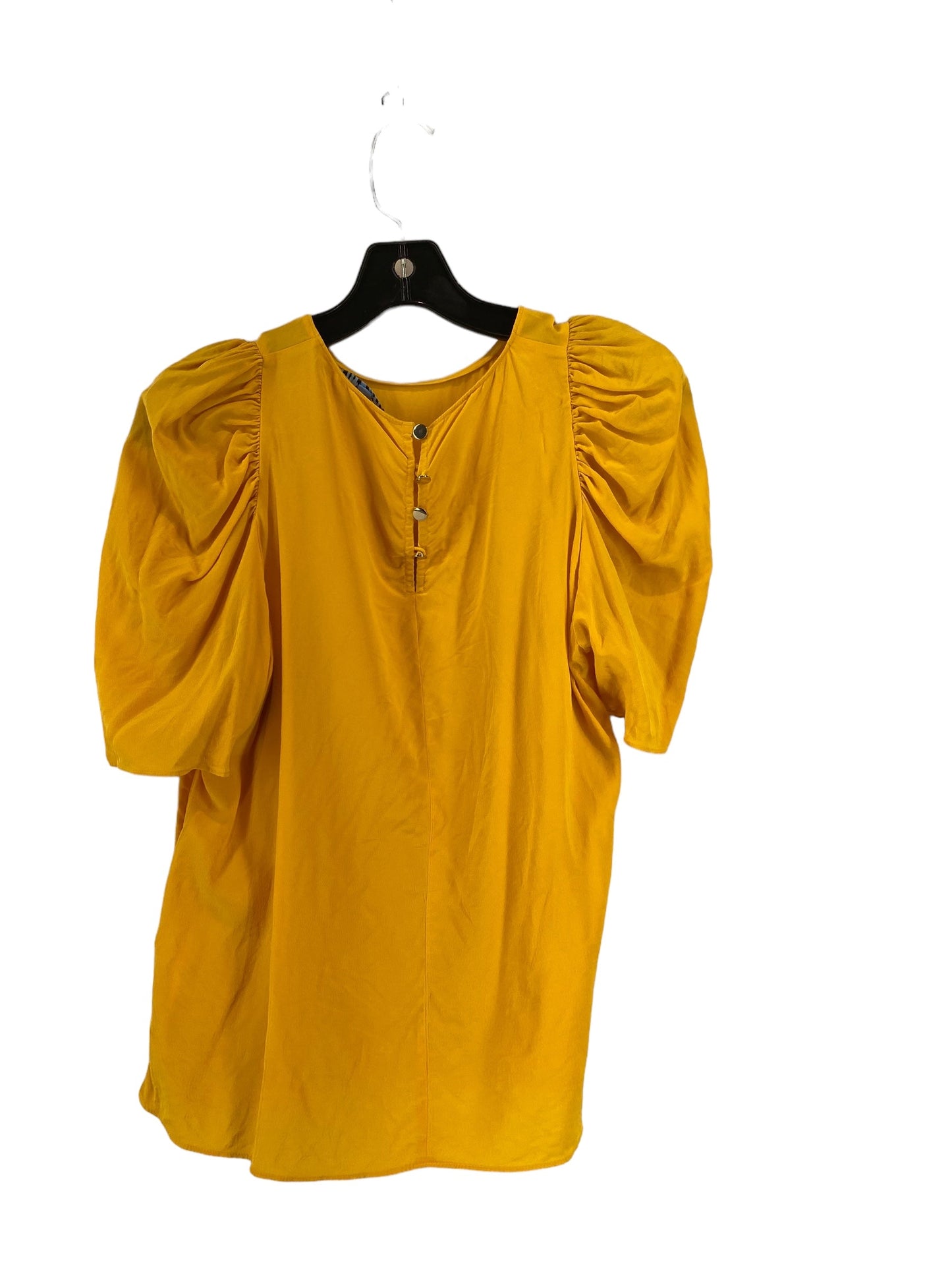 Yellow Blouse Short Sleeve Antonio Melani, Size M