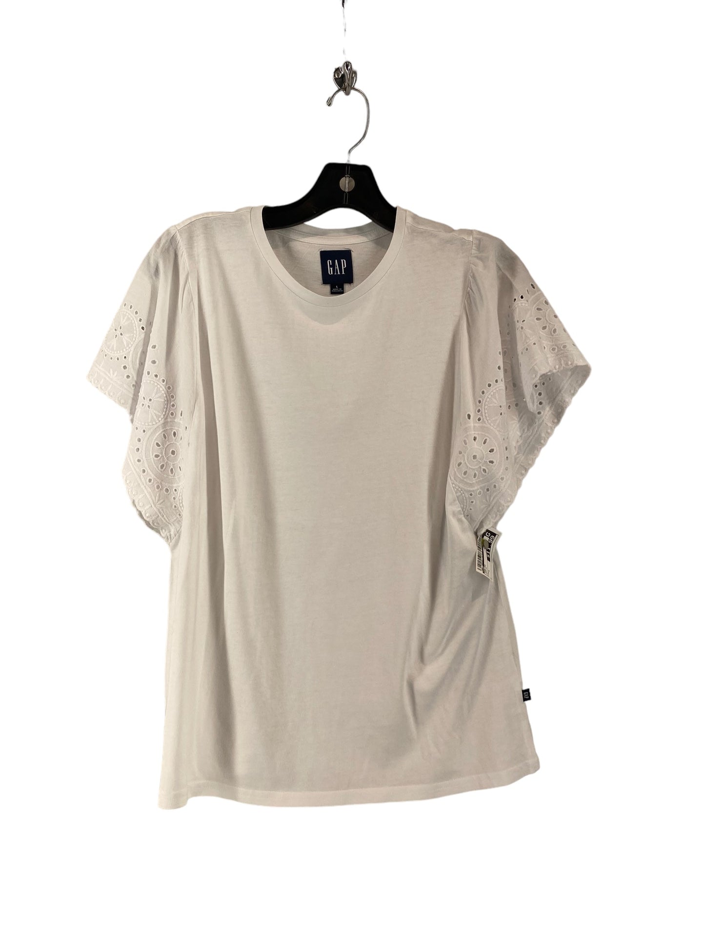 White Top Short Sleeve Gap, Size L