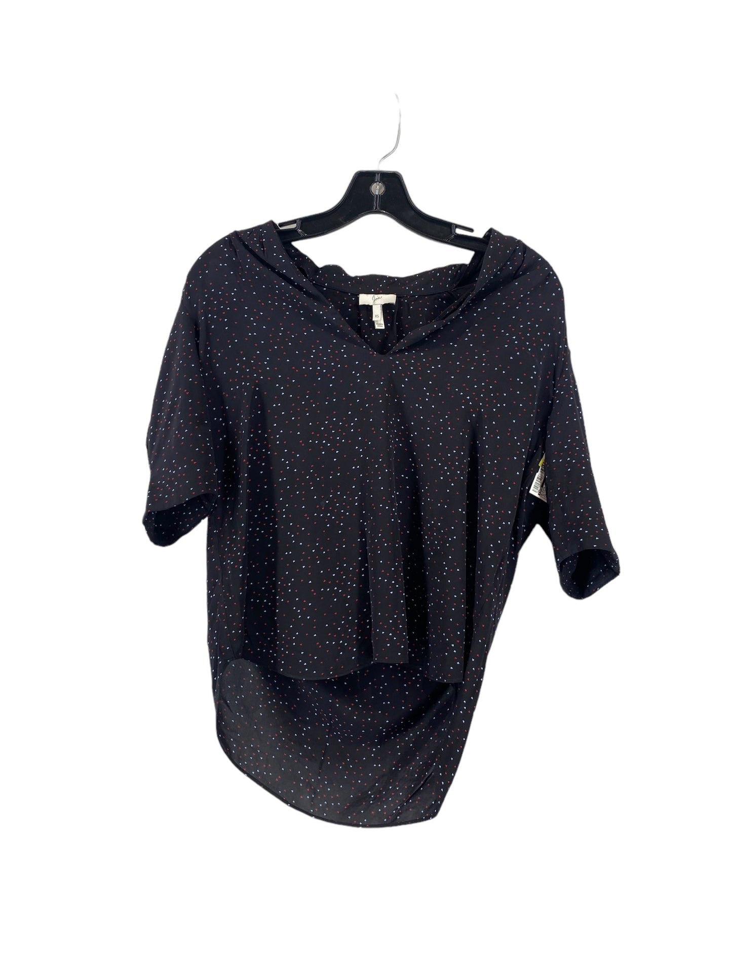 Black Blouse Short Sleeve Joie, Size Xs