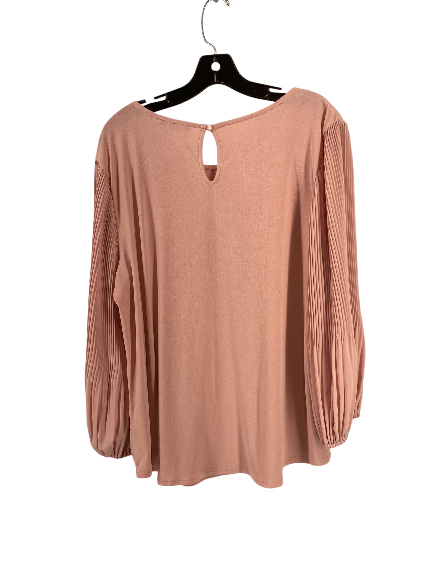 Top Long Sleeve By Adrianna Papell In Pink, Size: Xl