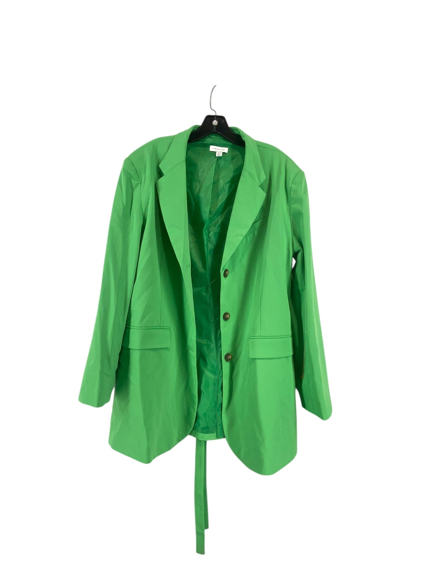 Blazer By Topshop In Green, Size: 10