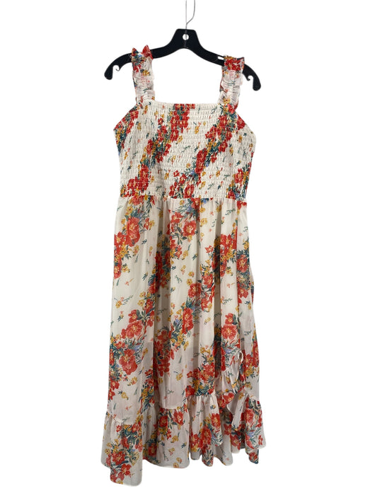 Dress Casual Midi By Maurices In Floral Print, Size: L