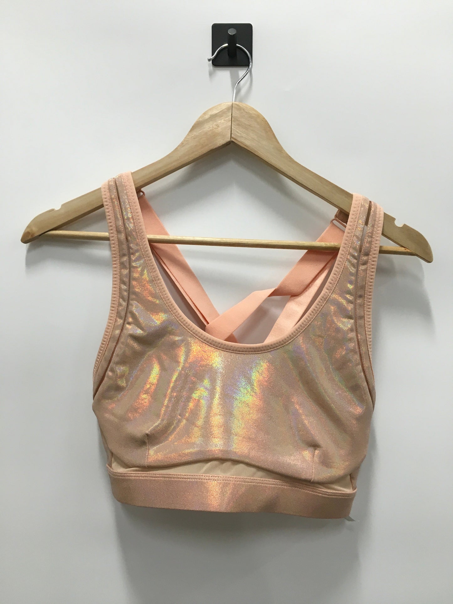 Athletic Bra By Fabletics In Shiny, Size: M