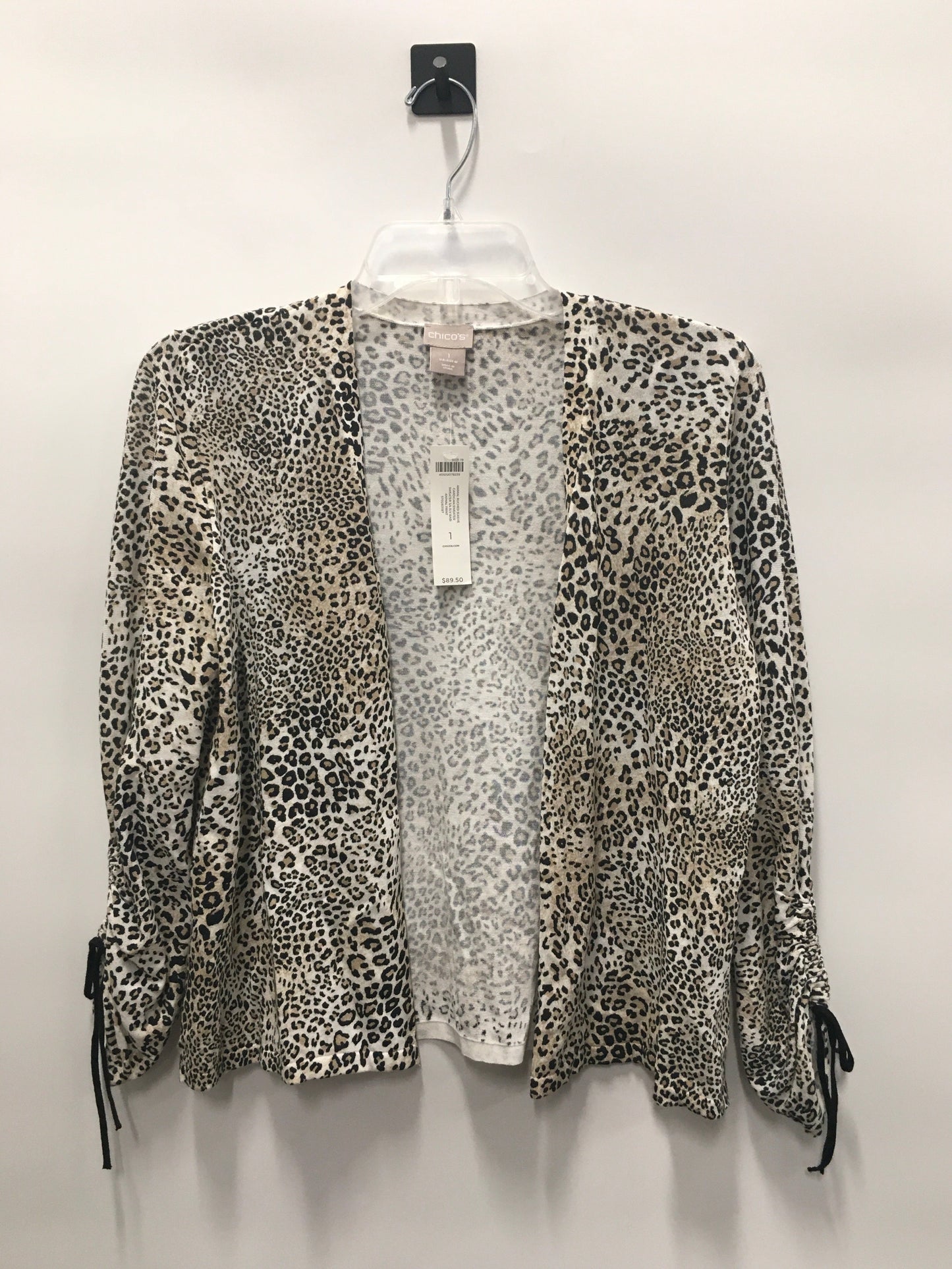 Animal Print Cardigan Chicos, Size M