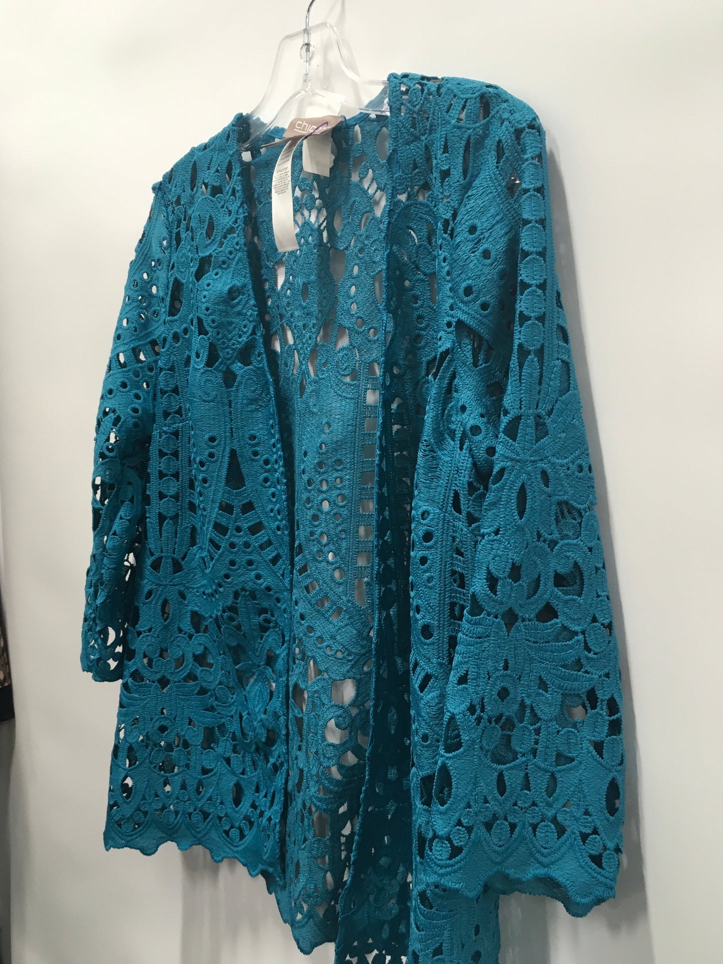 Blue Cardigan Chicos, Size 4