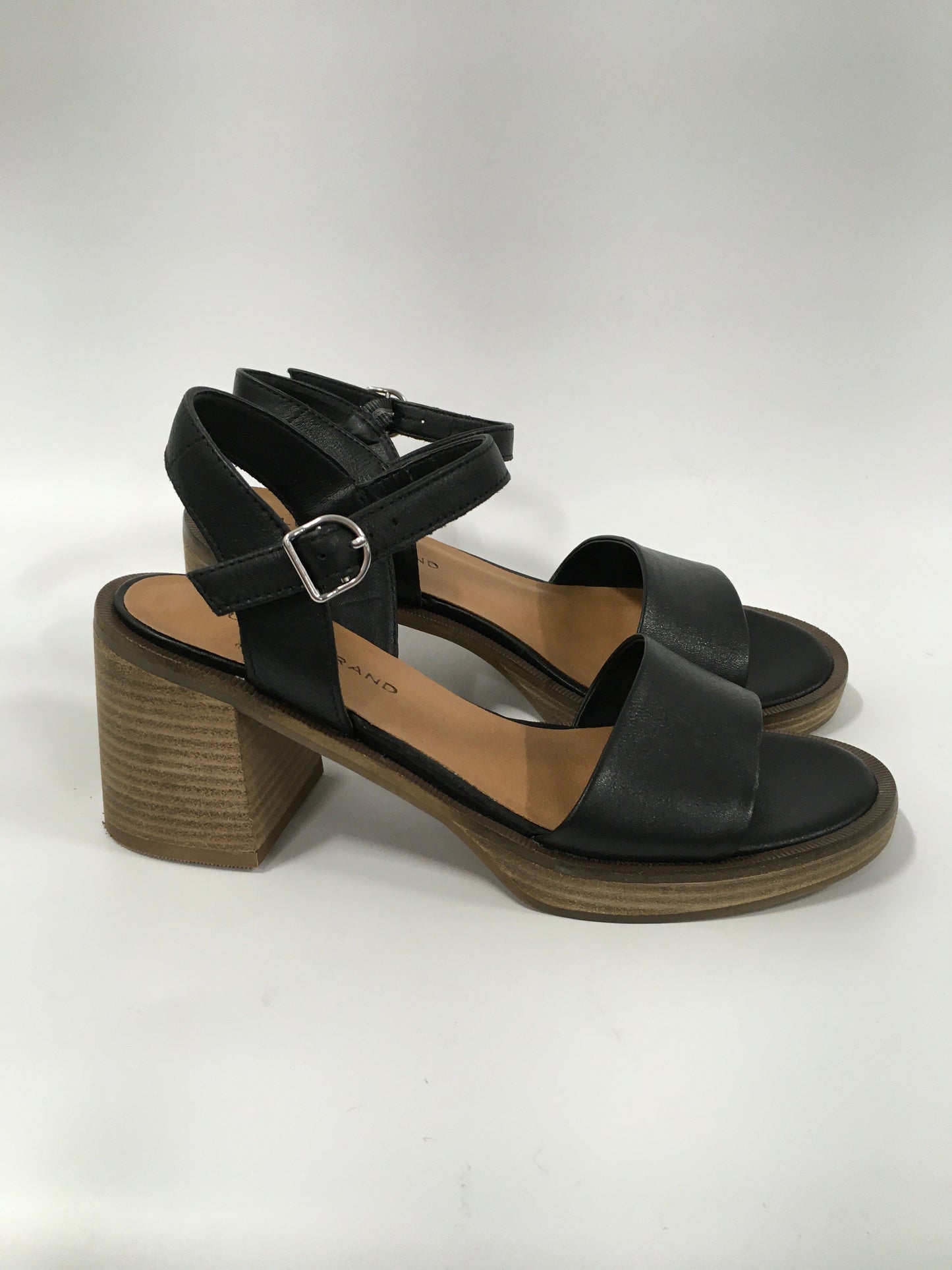 Black Shoes Heels Block Lucky Brand, Size 7