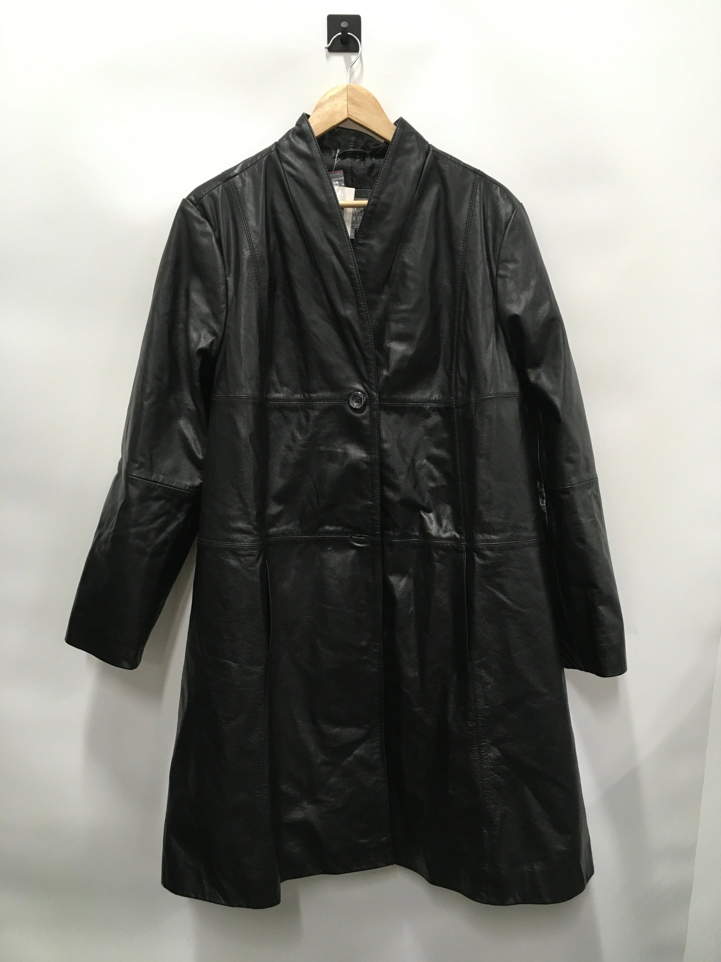 Black Jacket Leather Jessica London, Size 22