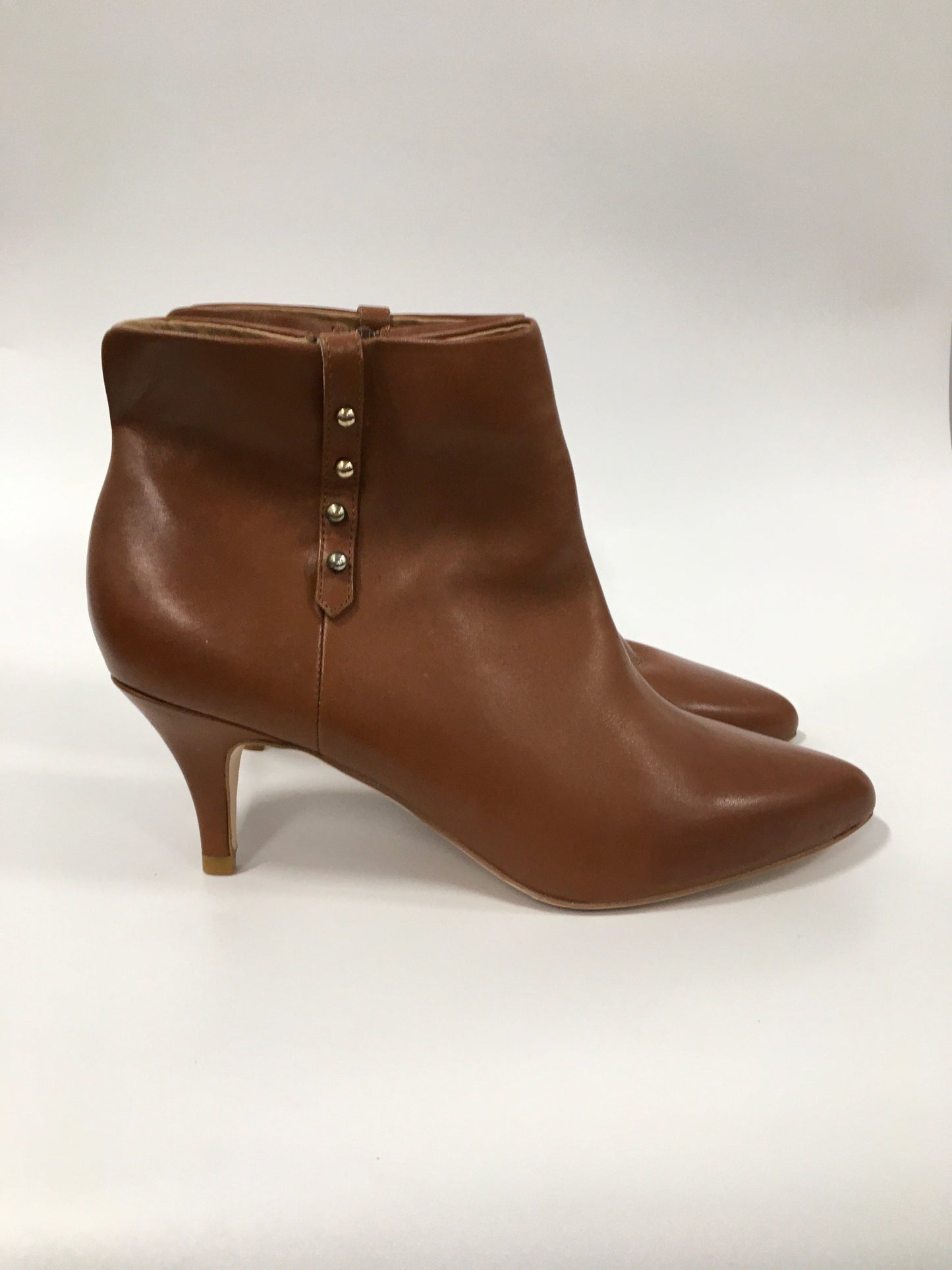 Brown Boots Ankle Heels Corso Cosmo, Size 8.5