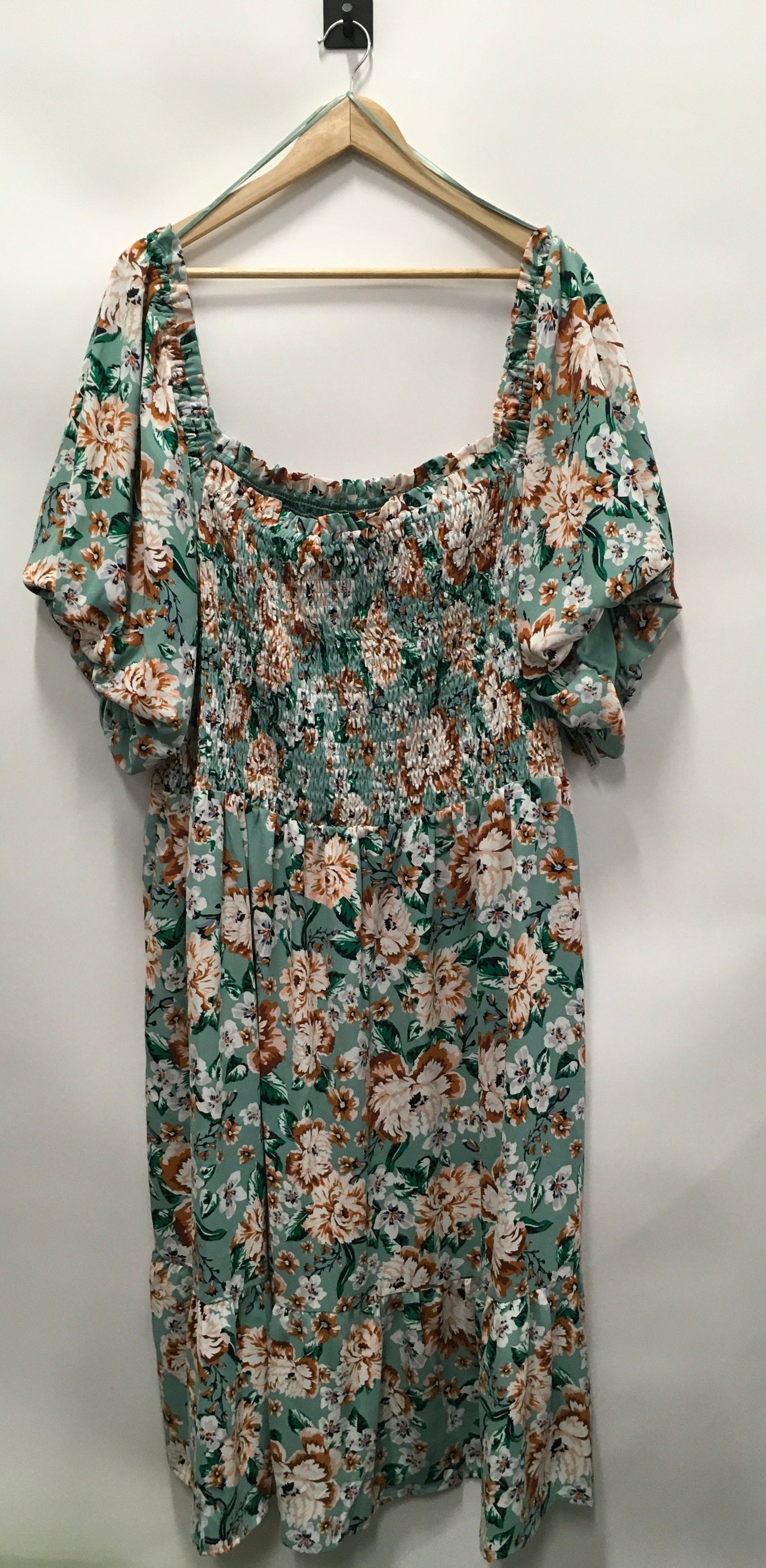 Teal Dress Casual Midi Lc Lauren Conrad, Size 4x