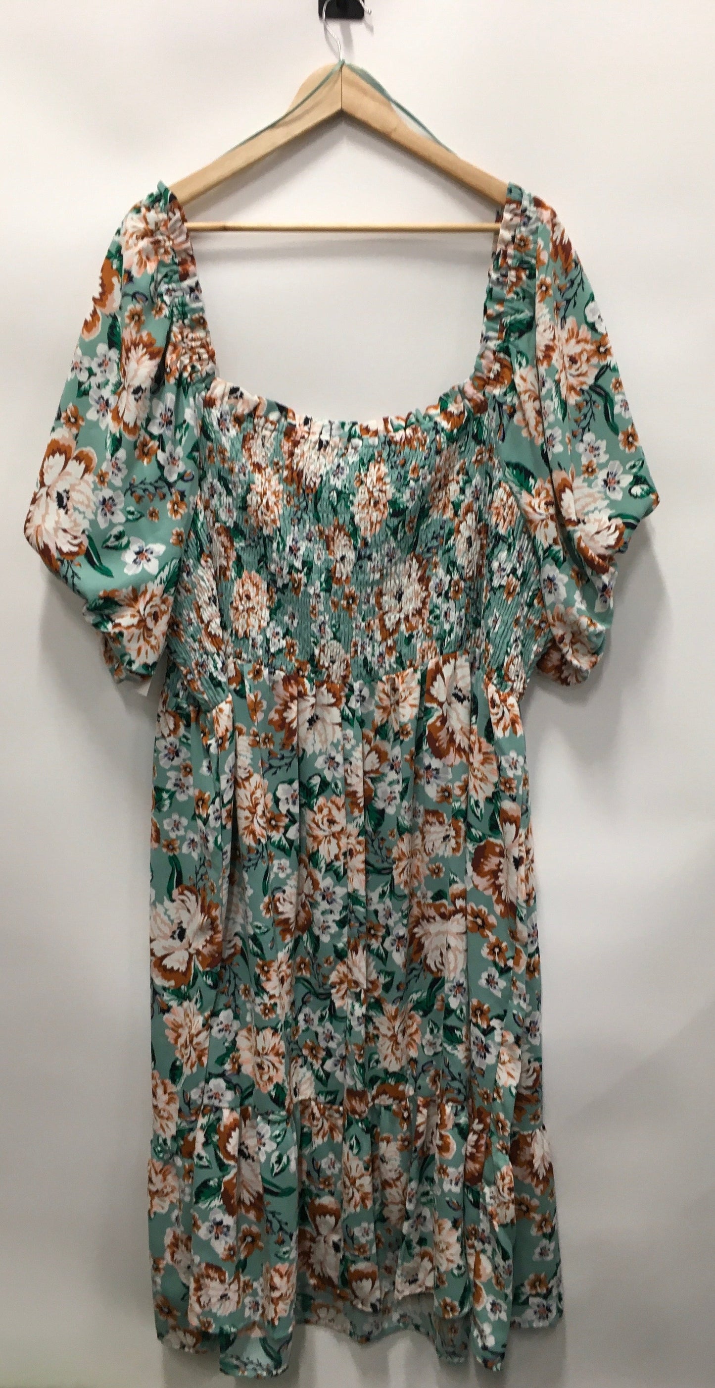 Teal Dress Casual Midi Lc Lauren Conrad, Size 4x